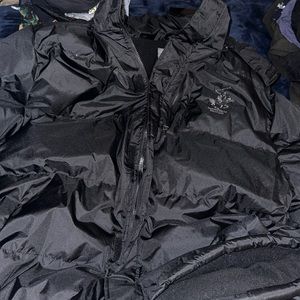 Beverly Hills Polo Club Black Fleece Lined Full-zip Insulated Puffer Jacket